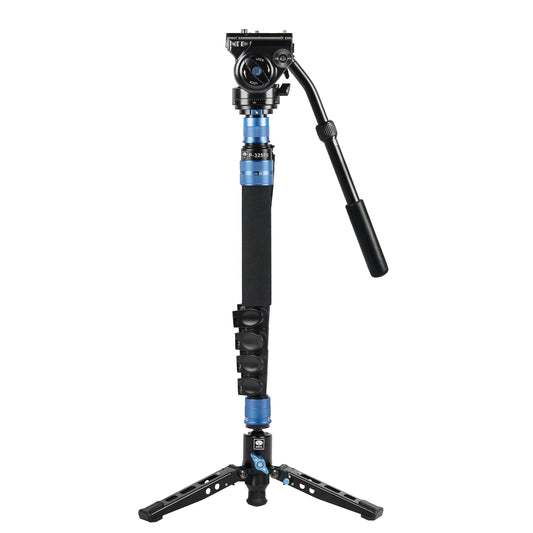 SIRUI P-325FS Carbon monopod 149.5 cm with stand spider + video head VH-10