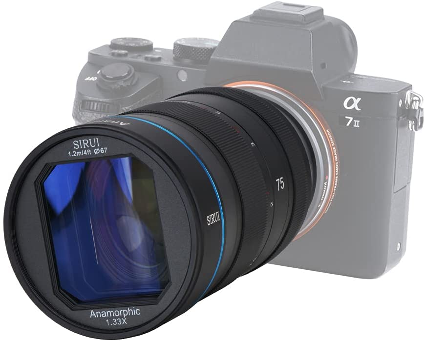 SIRUI SR75 75mm f1.8 Anamorphes APS-C Objektiv 1.33x - for diverse Kameraanschlosse
