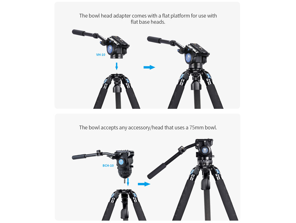 SIRUI AR-3204 Explorer 2in1 Tripod Carbon with 15° Leveling Base 150 cm high - AR Series