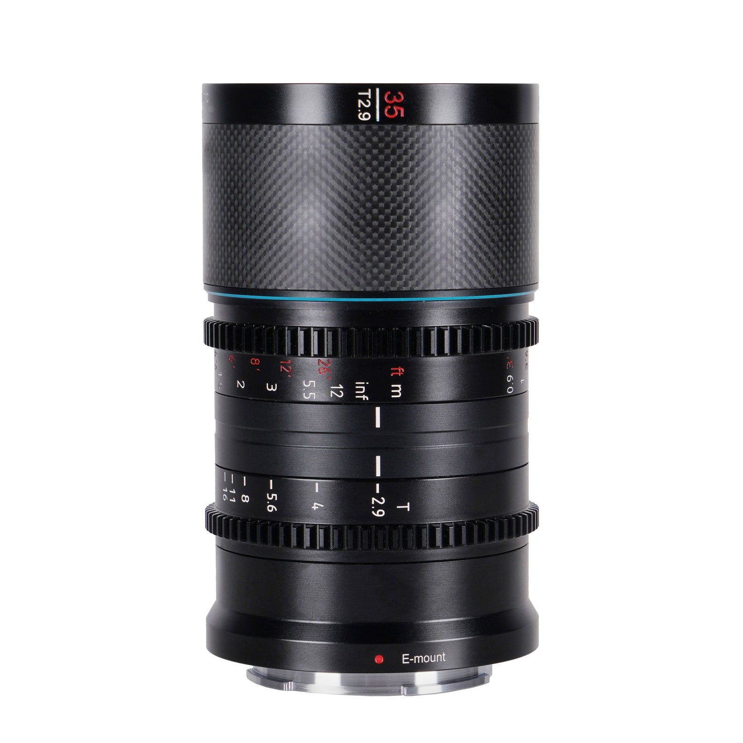 B-GOODS • SIRUI Saturn 35mm T2.9 1.6x anamorphic carbon full frame lens - for E-Mount / Neutral Flare • B-GOODS