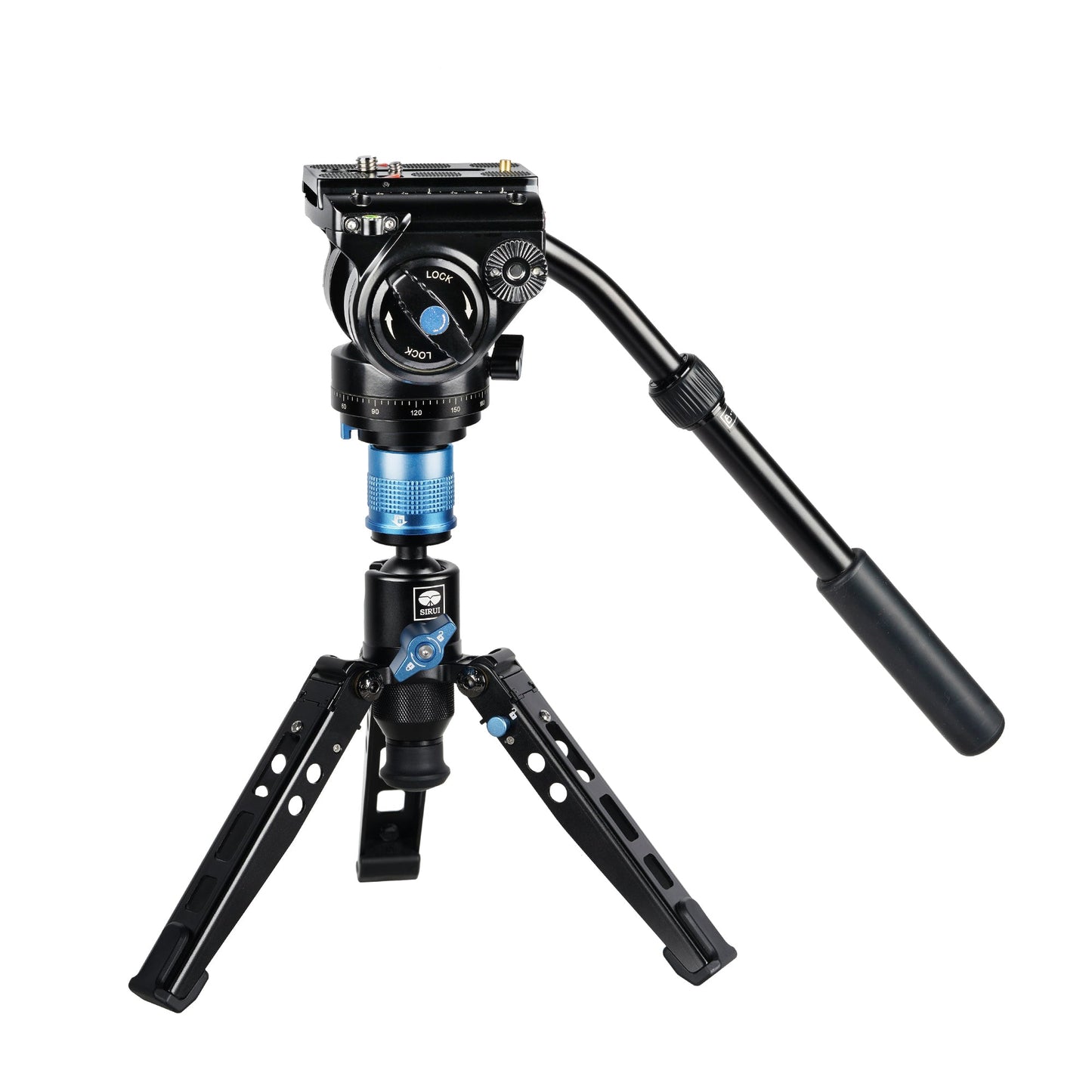 SIRUI P-424FS Carbon monopod 170 cm with stand spider + video head VH-10