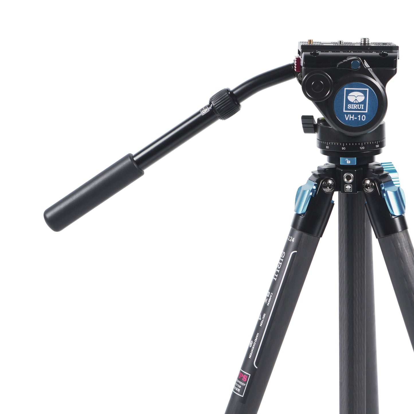 SIRUI ST-224 Superb Travel tripod carbon 185 cm with video head VH-10 - waterproof - ST series