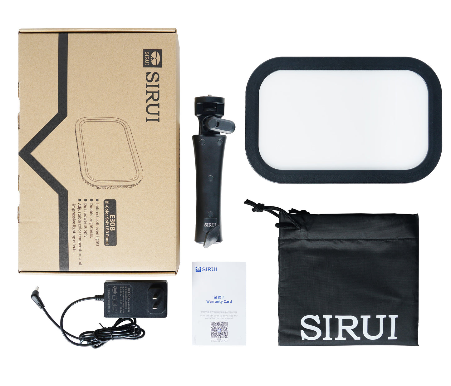 SIRUI E30B LED-Panel Bi-Color 30W - Event-, Foto- + Videoleuchte